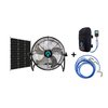 Extrememist 3-n-1 Portable Misting Fan w/ Solar Panel, Mist Pump & 16ft Mist Line attachment 423698